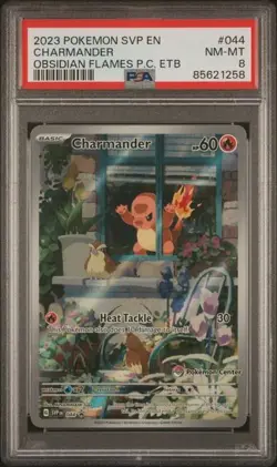 Charmander - 044 (Pokemon Center Exclusive) 044 Sv: Scarlet & Violet PSA 8 - Image 1