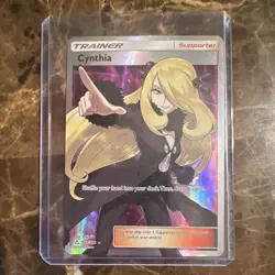 Pokemon TCG Cynthia 148/156 Ultra Prism Trainer Supporter Holo Foil Lot 2 - Image 1