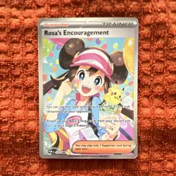 Pokemon TCG Rosa's Encouragement 123/088 Cosmic Eclipse Full Art Holo UR - Image 1