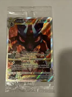 Lucario VSTAR SWSH291 Black Star Crown Zenith Holo SEALED PROMO Full Art Pokemon - Image 1