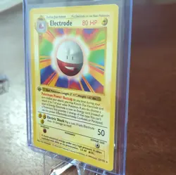 Vintage Pokemon 1999 WotC Base Set Electrode 1st Edition Rare #21/102 80 HP EN - Image 2
