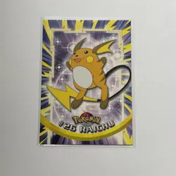 1999 Topps Pokemon TV #26 Raichu Holo Foil Black Logo. Pk002448 - Image 1