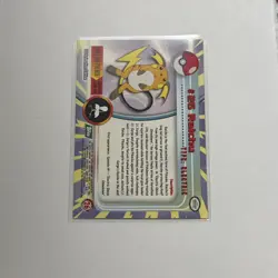 1999 Topps Pokemon TV #26 Raichu Holo Foil Black Logo. Pk002448 - Image 2