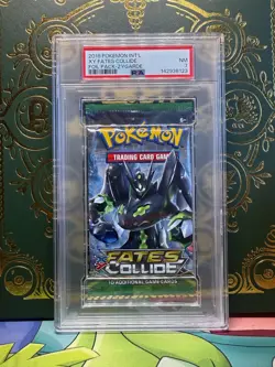 2016 Pokemon XY Fates Collide Zygarde art Break Booster Pack PSA 7 - Image 1