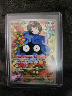 Pokemon TCG Erika's Tangela 80 HP Scarlet & Violet 151 Holo IR 218/217 EN 2023 - Image 1