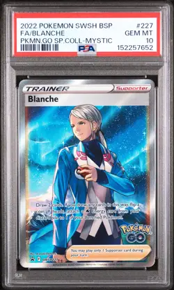 Blanche swsh227 Pokemon Go Special Collection-team Mystic Pokemon PSA 10 - Image 1