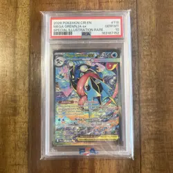2026 POKEMON CHAOS RISING SPECIAL ILLUSTRATION RARE #116 MEGA GRENINJA EX PSA 10 - Image 1