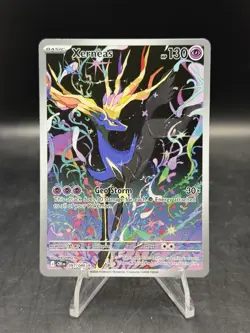 Pokemon TCG Xerneas 091/086 Me04: Chaos Rising Illustration Rare Holo NM - Image 1