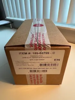 Twilight Masquerade Pokemon Center Elite Trainer Box Sealed Case of 4 ETBs Clean - Image 1