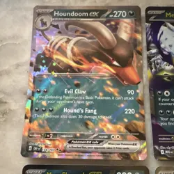 Pokemon TCG EX & Mega EX DARK-TYPE Lot (4) Houndoom, Absol, Sharpedo, Clodsire - Image 2