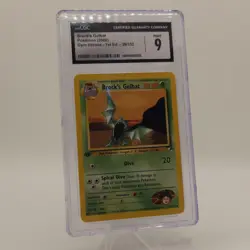 CGC 9 Brock's Golbat 039/132 Gym Heroes 1st Edition Regular EN 2000 - Image 1