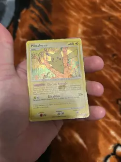 Pokemon TCG Pikachu Holo DP16 Promo Moderately Played/Heavily Played 2007 - Image 2