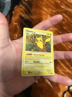 Pokemon TCG Pikachu Holo DP16 Promo Moderately Played/Heavily Played 2007 - Image 4
