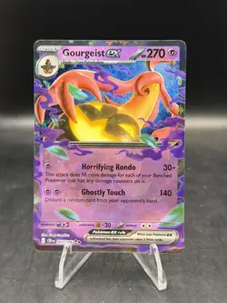 Pokemon TCG Gourgeist ex 041/086 ME04: Chaos Rising Double Rare Holo NM - Image 1
