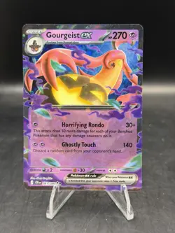 Pokemon TCG Gourgeist ex 041/086 ME04: Chaos Rising Double Rare Holo NM - Image 3