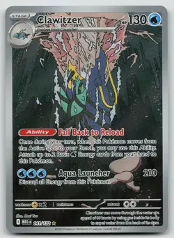 Pokemon Clawitzer 141/132 Mega Evolution Illustration Rare Holo NM - Image 1