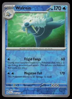 Walrein 045/191 Uncommon Surging Sparks Pokemon Reverse Holo Near Mint - Image 1
