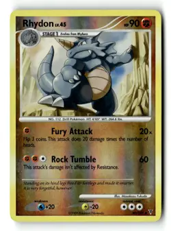 Pokemon Card Rhydon Reverse Holo LP Supreme Victors Uncommon 80/147 - Image 1