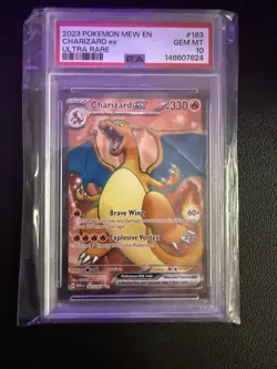 2023 POKEMON MEW EN-151 ULTRA RARE #183 CHARIZARD EX PSA 10 - Image 1