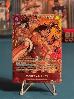 Monkey D Luffy OP16-015 Alternate Art The Time of Battle One PIece English Card - Image 1
