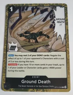Ground Death OP14-096 R One Piece Card Game The Azure Sea's Seven - Image 1