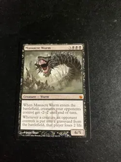 MTG - NM - Massacre Wurm - Mirrodin Besieged - Image 1