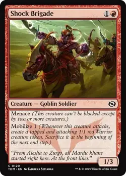 Shock Brigade - Tarkir: Dragonstorm #0120 MTG Magic The Gathering - Image 1