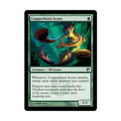 WOTC MtG Scars of Mirrodin Copperhorn Scout (C) (Foil) VG - Image 1