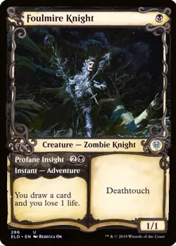 X 1 Foulmire Knight NM ELD 286 MTG Magic The Gathering - Image 1