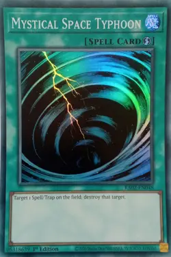 YU-GI-OH CARD RA02-EN048 MYSTICAL SPACE TYPHOON SUPER RARE - Image 1