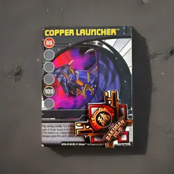 Bakugan: New Vestroia| Copper Launcher 🔵 Blue Ability Card | 34/48d Foxbat - Image 1