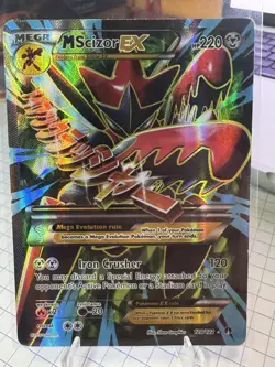 M Scizor EX Full Art Holo Card 120/122 Breakpoint MP MEGA - Image 2