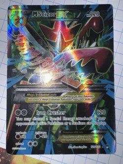 M Scizor EX Full Art Holo Card 120/122 Breakpoint MP MEGA - Image 4