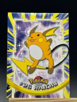 Raichu #26 Holo Foil - 2000 Topps Chrome Pokemon Card - Red Logo TV Animation Ed - Image 1