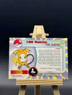 Raichu #26 Holo Foil - 2000 Topps Chrome Pokemon Card - Red Logo TV Animation Ed - Image 2