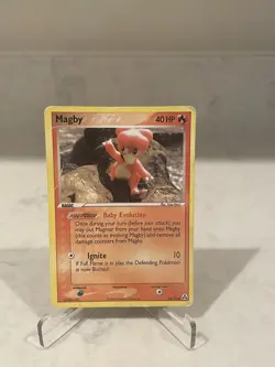 Magby 58/92 EX Legend Maker Pokemon Card 2006 Vintage Baby Evolution LP/MP - Image 1