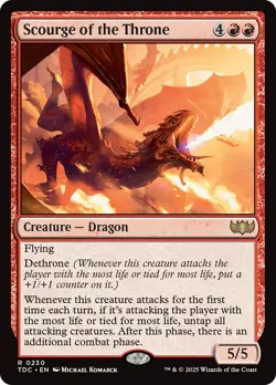 MTG Scourge of the Throne [Tarkir: Dragonstorm Commander] Near Mint Magic - Image 1