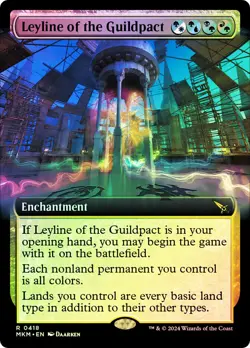 MTG FOIL Leyline of the Guildpact Extended Art - Murders at Karlov Manor #418 - Image 1