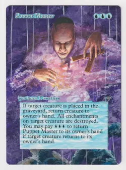 Altered Puppet Master MP Legends 1994 MTG Magic Hand Painted Unique Custom Art! - Image 1