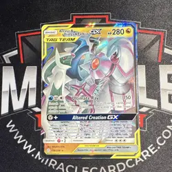 Pokemon Arceus & Dialga & Palkia GX 156/236 Cosmic Eclipse UR Holo 2019 EN - Image 1