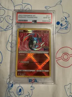 PSA 10 RADIANT CHARIZARD 011 POKEMON GO GEM MINT - Image 1