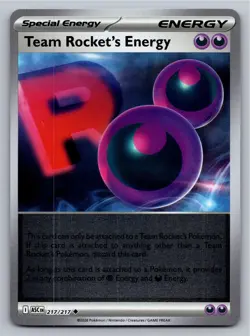 Team Rocket's Energy 217/217 Uncommon Ascended Heroes Pokemon Reverse Holo NM - Image 1