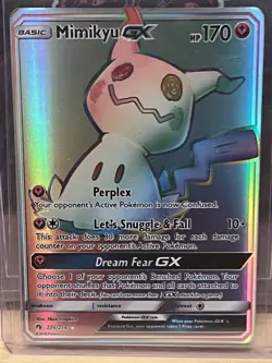 2018 Pokemon Mimikyu GX Lost Thunder Rainbow Full Art Secret #226/214 - Image 1