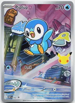 Piplup 042 Holo Promo ME: Mega Evolution Promo Pokemon Near Mint - Image 1