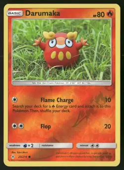 Darumaka 23/214 Common Unbroken Bonds Pokemon Reverse Holo NM - Image 1