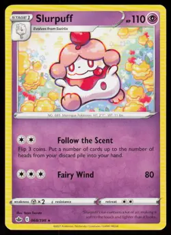 Slurpuff 068/198 Rare Chilling Reign Pokemon Near Mint - Image 1
