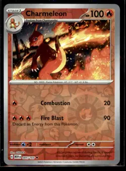2023 Scarlet & Violet Series - Scarlet & Violet - 151 Charmeleon Reverse Holo - Image 1