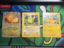 Pokemon TCG Pikachu Drop 60/64 LP 51/162 (Reverse Holo NM) 30/111 VLP - Image 1