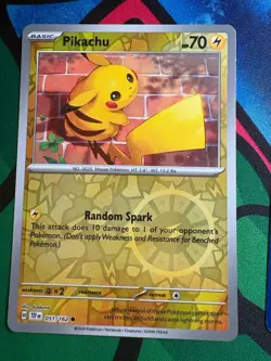 Pokemon TCG Pikachu Drop 60/64 LP 51/162 (Reverse Holo NM) 30/111 VLP - Image 4