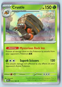 Crustle 012/182 Rare Destined Rivals Pokemon Near Mint - Image 1